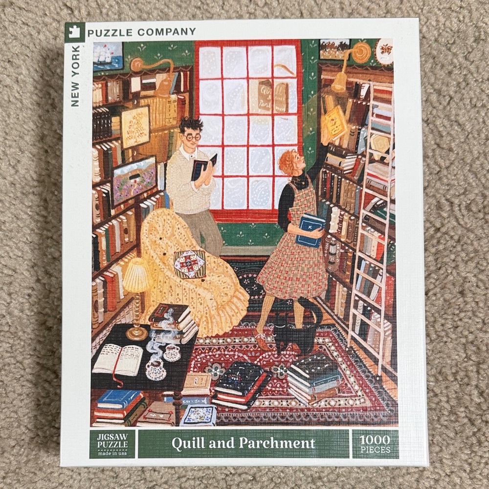 New York Puzzle Company 1000 Pieces Quill and Parchment